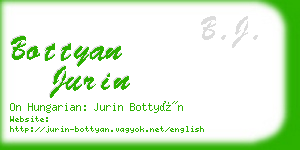 bottyan jurin business card